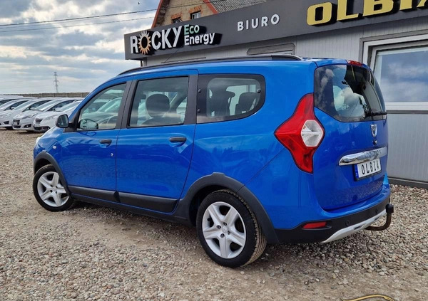 Dacia Lodgy cena 31900 przebieg: 181300, rok produkcji 2016 z Chodecz małe 277